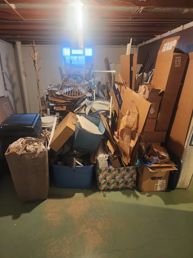 Roll-off dumpster container at job site for Roll Off Dumpster Rental in Micco